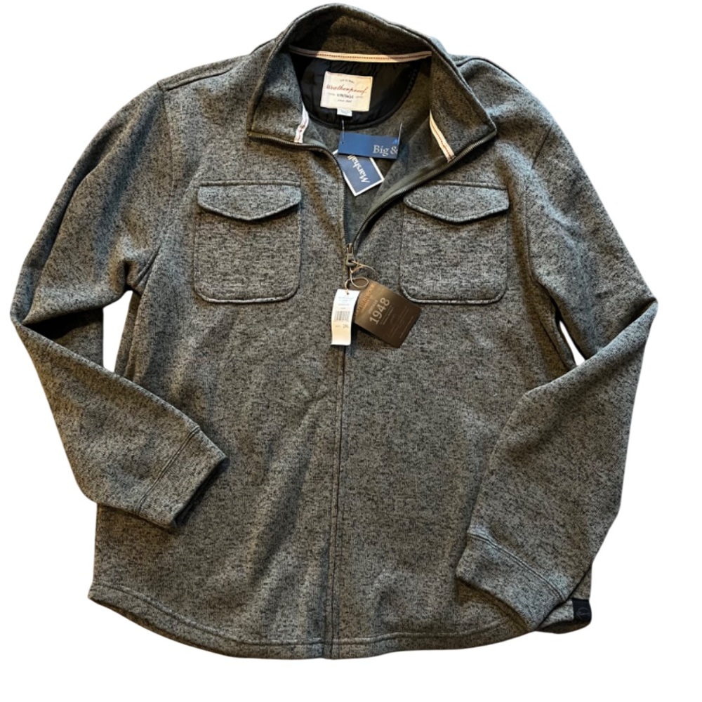 Bnwt Original weatherproof vintage Sz XXL Full zip Lined Fleece Thick Olive mix